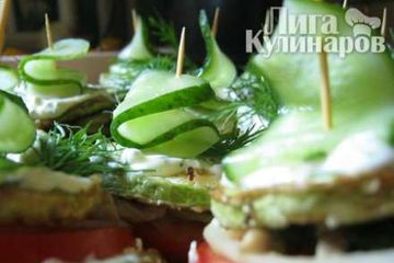 фото рецепта Закуска из кабачков и помидоров