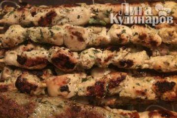 фото рецепта Шашлык из курицы по-восточному