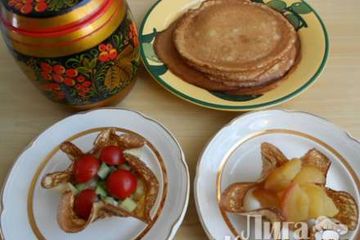 фото рецепта Корзиночки из блинчиков....сладкие и солёные