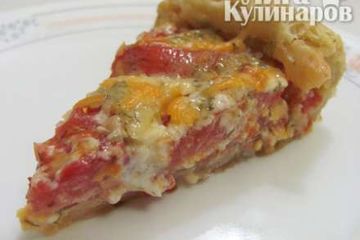фото рецепта Пирог с томатами и сыром