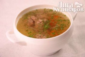 фото рецепта Картофельный суп с фрикадельками