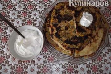 фото рецепта Блины с припёком на пиве