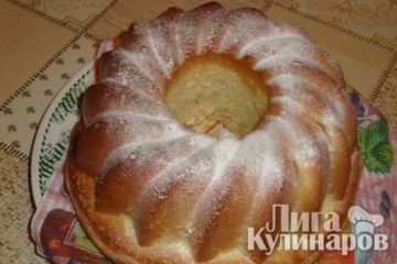 фото рецепта Бисквит с яблоками