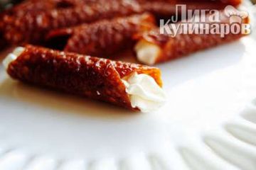 фото рецепта Английские хрустящие трубочки или Brandy Snaps