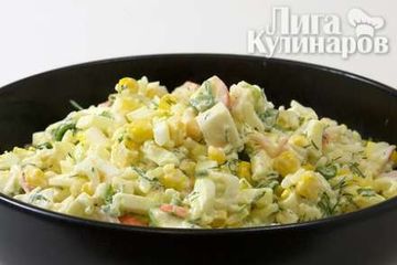 фото рецепта Салат с крабовыми палочками