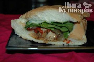 фото рецепта Горячий сэндвич с курицей