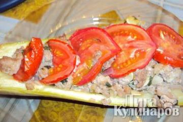 фото рецепта Лодочки из кабачков
