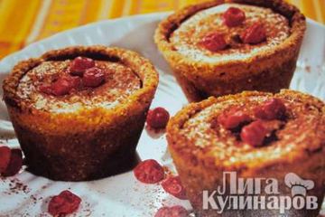 фото рецепта Корзиночки с творогом и какао