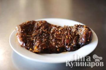 фото рецепта Маринованный антрекот