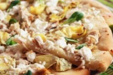фото рецепта Пицца с артишоком и беконом