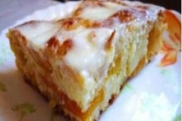 фото рецепта Пирог с персиками