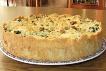 фото рецепта Пирог с брокколи и грибами