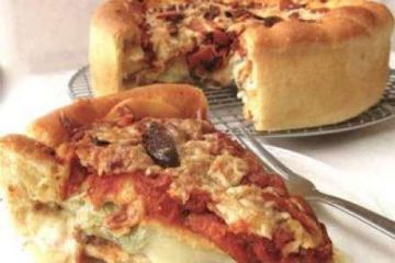 фото рецепта Пирог с мясом и оливками