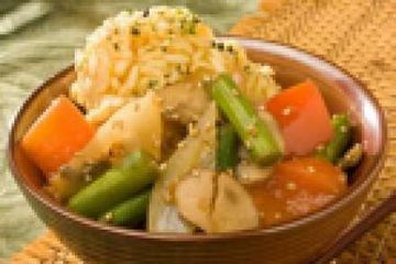 фото рецепта Жареный рис с овощами