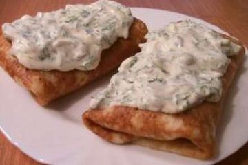 фото рецепта Блины с курицей