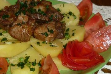 фото рецепта Мясо жареное на сковороде