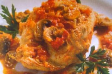 фото рецепта Курица тушеная с овощами