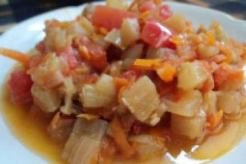 фото рецепта Баклажаны тушеные с овощами