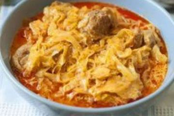 фото рецепта Капуста тушеная с мясом