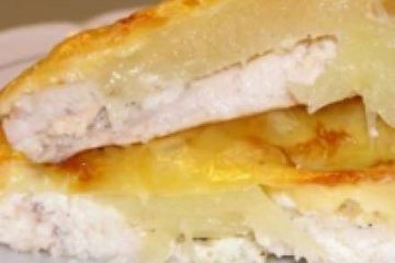 фото рецепта Курица с ананасами в духовке