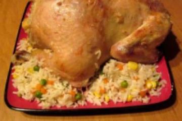 фото рецепта Блюдо фаршированная курица в духовке