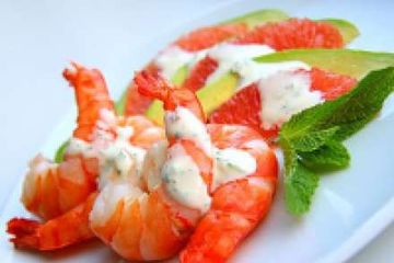 фото рецепта Салат с королевскими креветками