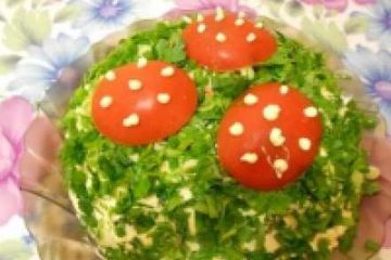 фото рецепта Салат лесная полянка с курицей