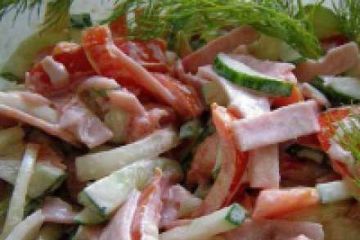 фото рецепта Салат с маринованными грибами и мясом