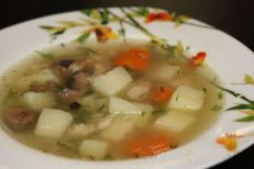 фото рецепта Суп с курицей и шампиньонами