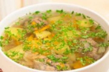 фото рецепта Картофельный суп с мясом