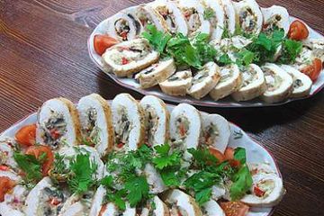 фото рецепта Куриные рулетики с грибами
