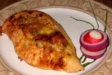 фото рецепта Фаршированная курица Бри