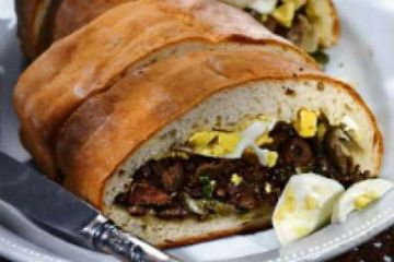 фото рецепта Пирог с куриными потрошками