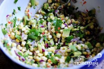 фото рецепта Сальса из свежей кукурузы и авокадо