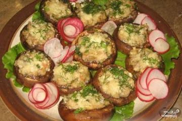 фото рецепта Фаршированные шампиньоны