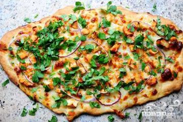 фото рецепта Пицца с курицей и сыром