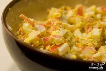 фото рецепта Салат из мяса краба
