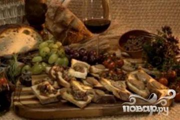 фото рецепта Кростини с куриной печенью
