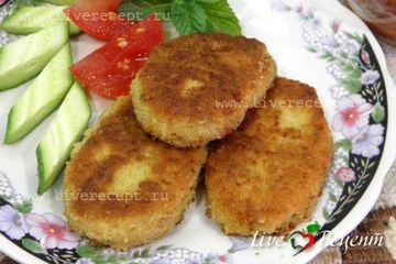 фото рецепта Котлеты овсяные с творогом