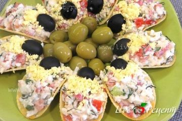 фото рецепта Закуска на чипсах (сырная)