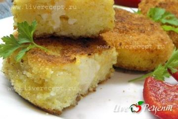 фото рецепта Кукурузные биточки с сыром