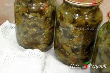фото рецепта Баклажаны с чесноком и сладким перцем