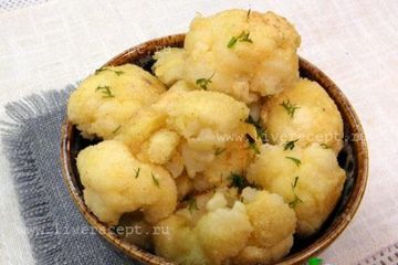 фото рецепта Жареная цветная капуста с яйцом