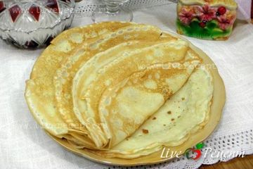 фото рецепта Вкусные блины на воде