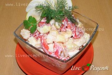 фото рецепта Салат картофельный по - итальянски