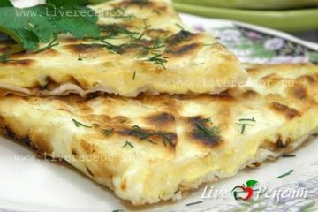 фото рецепта Ёка - лаваш с яйцом и сыром