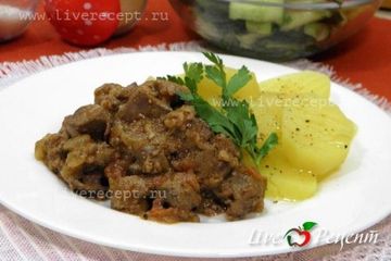 фото рецепта Куриная печень по-креольски
