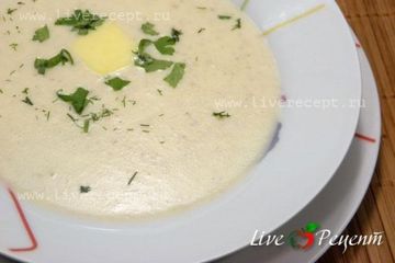 фото рецепта Суп - пюре с шампиньонами