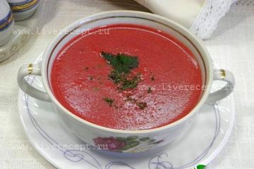 фото рецепта Свекольный крем-суп
