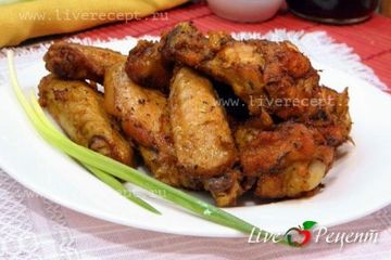 фото рецепта Чесночные куриные крылышки